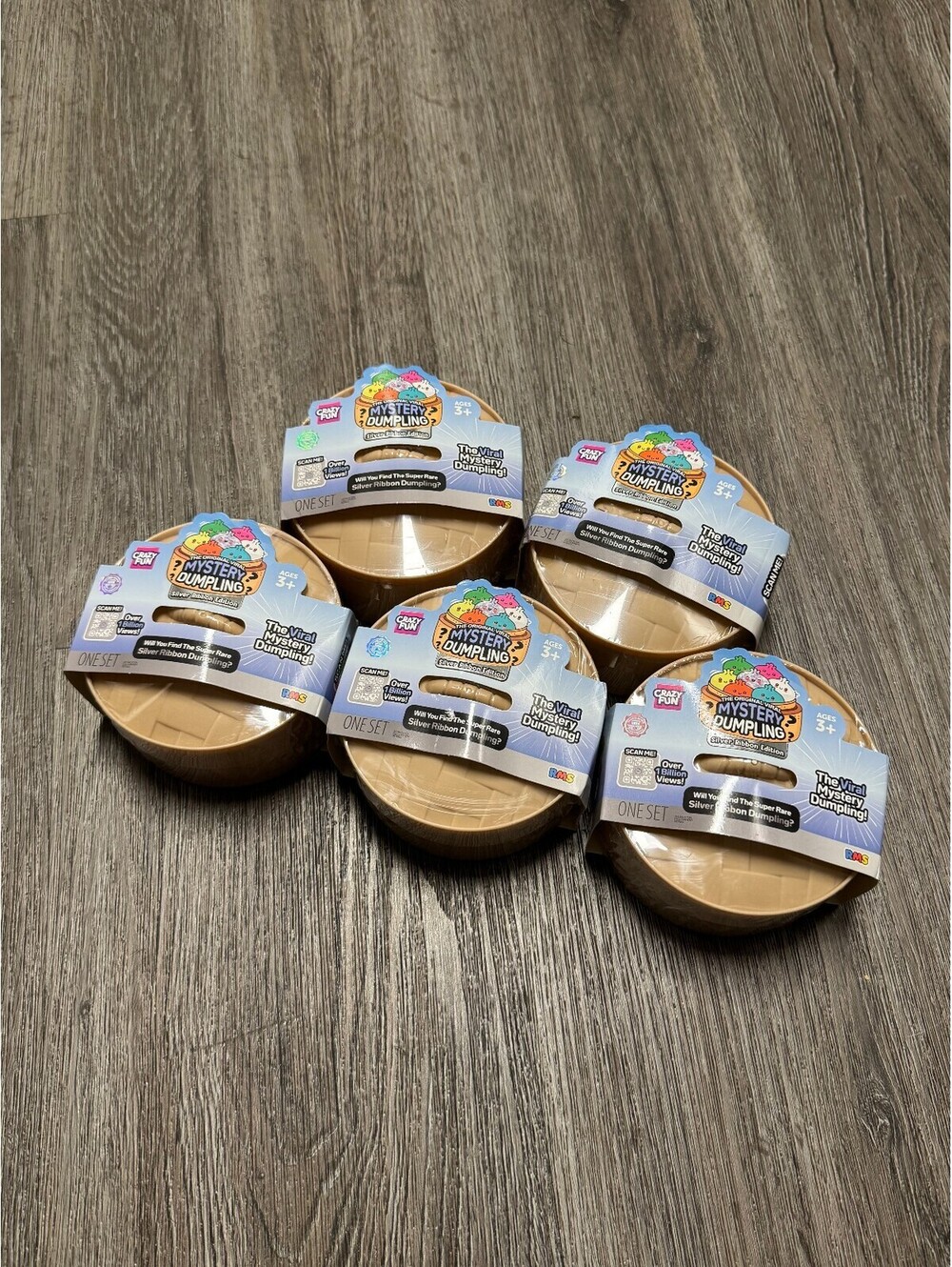 5x AUTHENTIC Crazy Fun RMS The Original Mystery Dumpling - Silver Ribbon